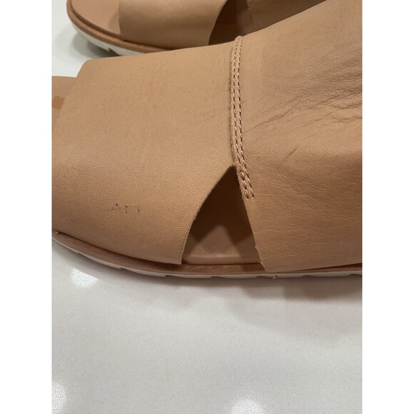 Sorel Sandals Women's  8 Ella II Casual Slingback Boho Flats NL4663-246 Brown Le - Picture 3 of 7